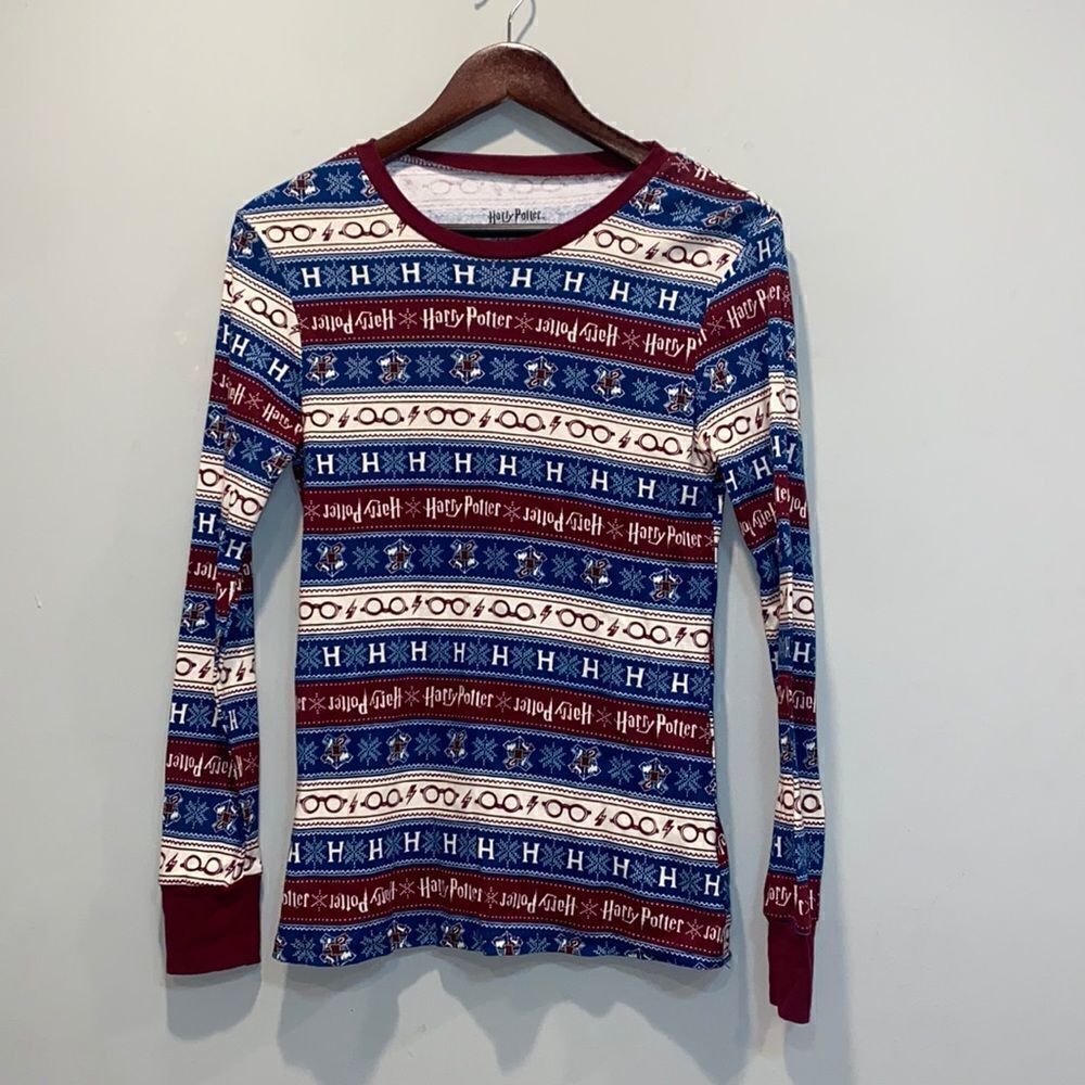 Harry Potter Christmas/winter long sleeve Pj top